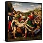 Raphael and 'the Deposition "Pala Baglione"', 1507, Oil On Wood, 184 X 176 Cm-null-Framed Stretched Canvas