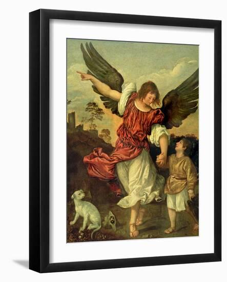 Raphael and Tobias, 1507-8-Titian (Tiziano Vecelli)-Framed Giclee Print