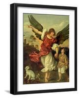 Raphael and Tobias, 1507-8-Titian (Tiziano Vecelli)-Framed Giclee Print