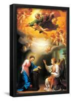 Raphael Annunciation Art Print Poster-null-Framed Poster