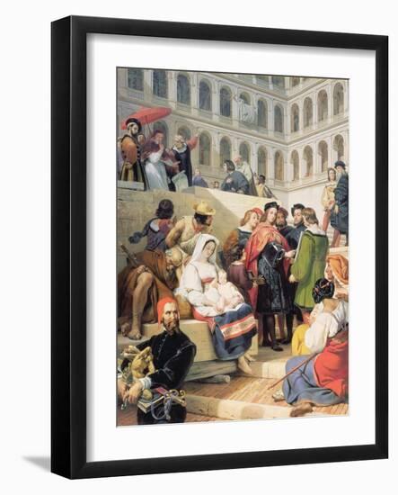 Raphael in the Vatican, 1832-Horace Vernet-Framed Giclee Print