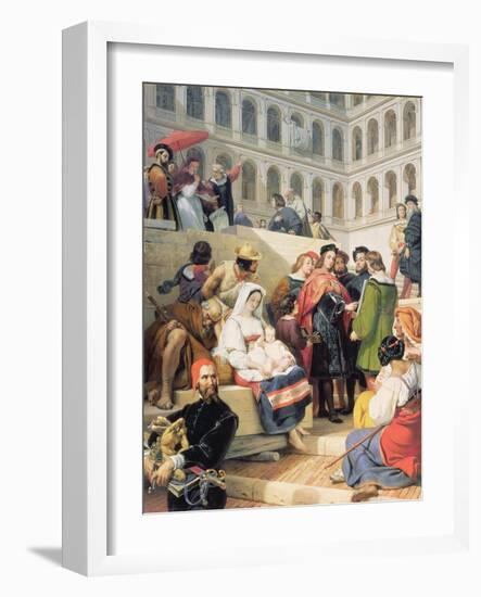 Raphael in the Vatican, 1832-Horace Vernet-Framed Giclee Print