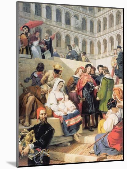 Raphael in the Vatican, 1832-Horace Vernet-Mounted Giclee Print