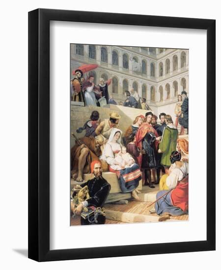 Raphael in the Vatican, 1832-Horace Vernet-Framed Giclee Print