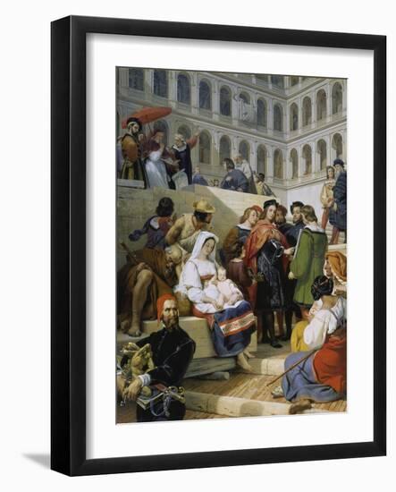 Raphael in the Vatican-Emile Jean Horace Vernet-Framed Giclee Print