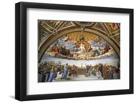 Raphael's Rooms, Disputation of the Holy Sacrament, Vatican Museum, Rome, Lazio-Godong-Framed Photographic Print