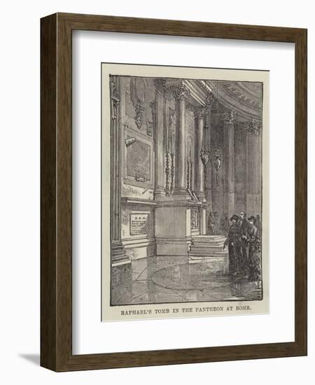 Raphael's Tomb in the Pantheon at Rome-null-Framed Giclee Print