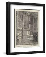 Raphael's Tomb in the Pantheon at Rome-null-Framed Premium Giclee Print