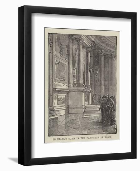 Raphael's Tomb in the Pantheon at Rome-null-Framed Premium Giclee Print