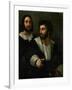 Raphael (Self-Portrait) and His Fencing Master-Raphael-Framed Giclee Print