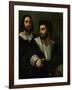 Raphael (Self-Portrait) and His Fencing Master-Raphael-Framed Giclee Print