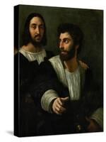 Raphael (Self-Portrait) and His Fencing Master-Raphael-Stretched Canvas