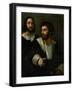 Raphael (Self-Portrait) and His Fencing Master-Raphael-Framed Giclee Print