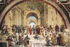 Aristotle and Plato: Detail from the School of Athens in the Stanza Della Segnatura, 1510-11-Raphael-Giclee Print