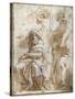 Raphael: Study, C1510-Raphael-Stretched Canvas