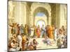 Raphael (The School of Athens) Restored Art Poster Print-null-Mounted Poster