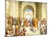 Raphael (The School of Athens) Restored Art Poster Print-null-Mounted Poster