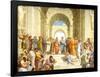 Raphael (The School of Athens) Restored Art Poster Print-null-Framed Poster