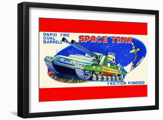 Rapid Fire Dual Barrell Space Tank-null-Framed Art Print