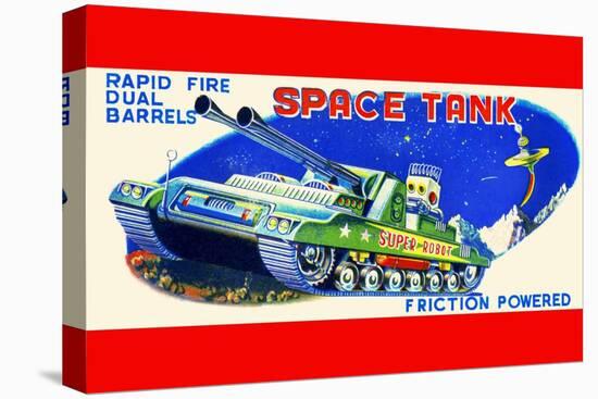 Rapid Fire Dual Barrell Space Tank-null-Stretched Canvas