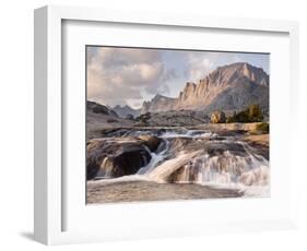 Rapids and Fremont Peak on Lower Titcomb Basin, Bridger National Forest, USA-Don Paulson-Framed Photographic Print