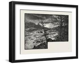 Rapids at Mouth of Saskatchewan, Canada, Nineteenth Century-null-Framed Giclee Print