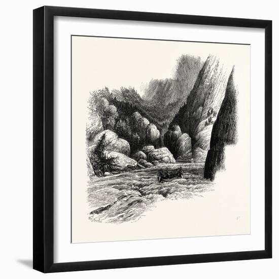 Rapids of Labrador, Canada, 1870s-null-Framed Giclee Print