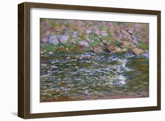 Rapids on the Petite Creuse at Fresselines, 1889-Claude Monet-Framed Giclee Print