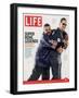 Rapper Ice Cube and Former Bear Quarterback Jim McMahon, February 4, 2005-Sarah Friedman-Framed Photographic Print