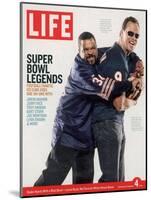 Rapper Ice Cube and Former Bear Quarterback Jim McMahon, February 4, 2005-Sarah Friedman-Mounted Photographic Print