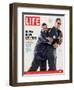 Rapper Ice Cube and Former Bear Quarterback Jim McMahon, February 4, 2005-Sarah Friedman-Framed Photographic Print