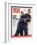 Rapper Ice Cube and Former Bear Quarterback Jim McMahon, February 4, 2005-Sarah Friedman-Framed Photographic Print