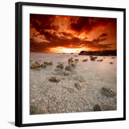 Rapsody in Red-Philippe Sainte-Laudy-Framed Photographic Print