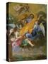 Rapture of St. Joseph (Oil on Canvas)-French School-Stretched Canvas