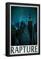 Rapture Retro Travel Poster-null-Framed Poster