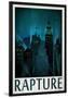 Rapture Retro Travel Poster-null-Lamina Framed Poster