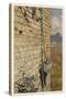 Rapunzel, Climbing Hair-Arthur Rackham-Stretched Canvas