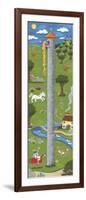 Rapunzel Growth Chart-Sophie Harding-Framed Giclee Print