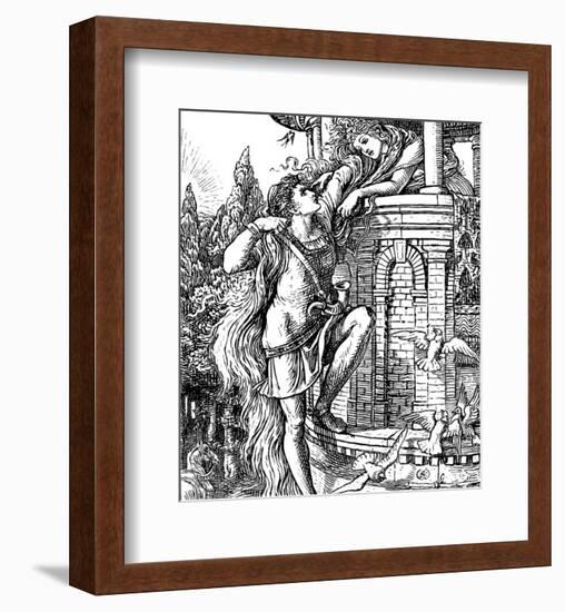 Rapunzel-Walter Crane-Framed Premium Giclee Print