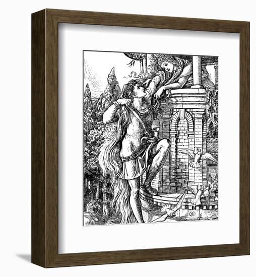 Rapunzel-Walter Crane-Framed Premium Giclee Print