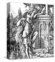 Rapunzel-Walter Crane-Stretched Canvas