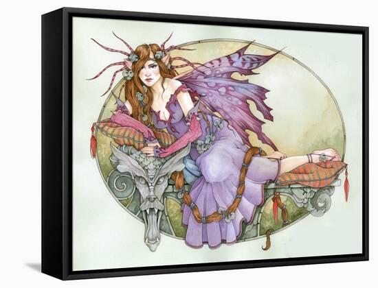 Rapunzle-Linda Ravenscroft-Framed Stretched Canvas