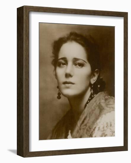 Raquel Meller Spanish Film Actress and Singer-null-Framed Photographic Print