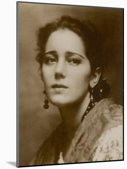 Raquel Meller Spanish Film Actress and Singer-null-Mounted Photographic Print