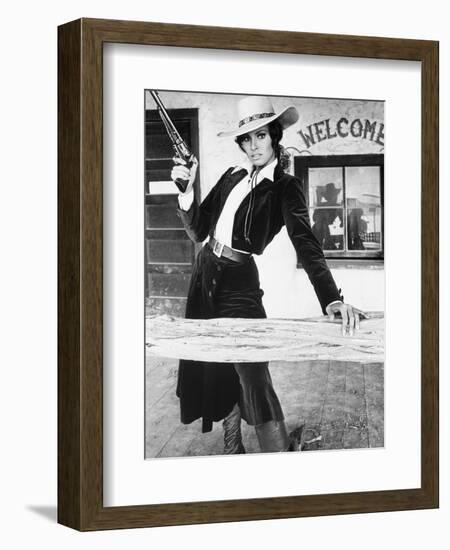 Raquel Welch. "Bandolero!" [1968], Directed by Andrew V. Mclaglen.-null-Framed Photographic Print