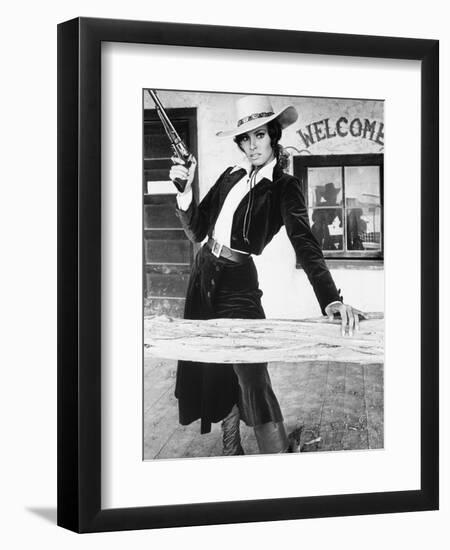 Raquel Welch. "Bandolero!" [1968], Directed by Andrew V. Mclaglen.-null-Framed Photographic Print