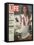 Raquel Welch in Roller Derby Uniform, June 2, 1972-Bill Eppridge-Framed Stretched Canvas