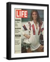 Raquel Welch in Roller Derby Uniform, June 2, 1972-Bill Eppridge-Framed Photographic Print