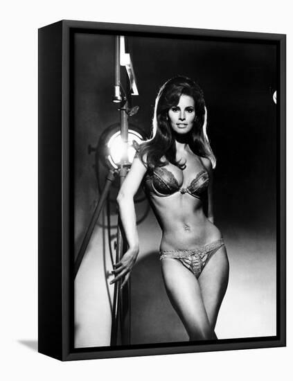 Raquel Welch, Portrait from the Film, Bedazzled, 1967-null-Framed Stretched Canvas