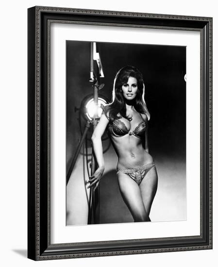 Raquel Welch, Portrait from the Film, Bedazzled, 1967-null-Framed Photo